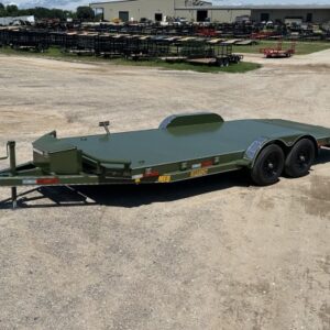 Bumper Tandem Axle Medium Duty Steel Floor Car Hauler (10,400lb GVWR)