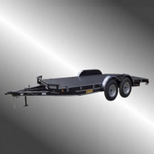 Bumper Tandem Axle Standard Duty Steel Floor Car Hauler (7,000lb GVWR)