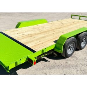 Bumper Tandem Axle Standard Duty Wood Floor Car Hauler (7,000lb GVWR)